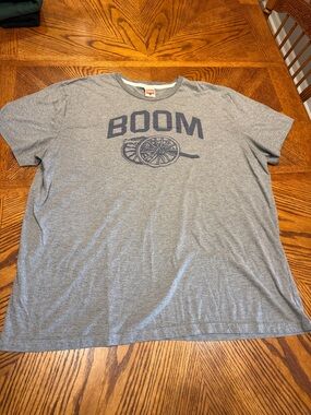 HOMAGE Gray BOOM Cannon Graphic Short Sleeve Tee